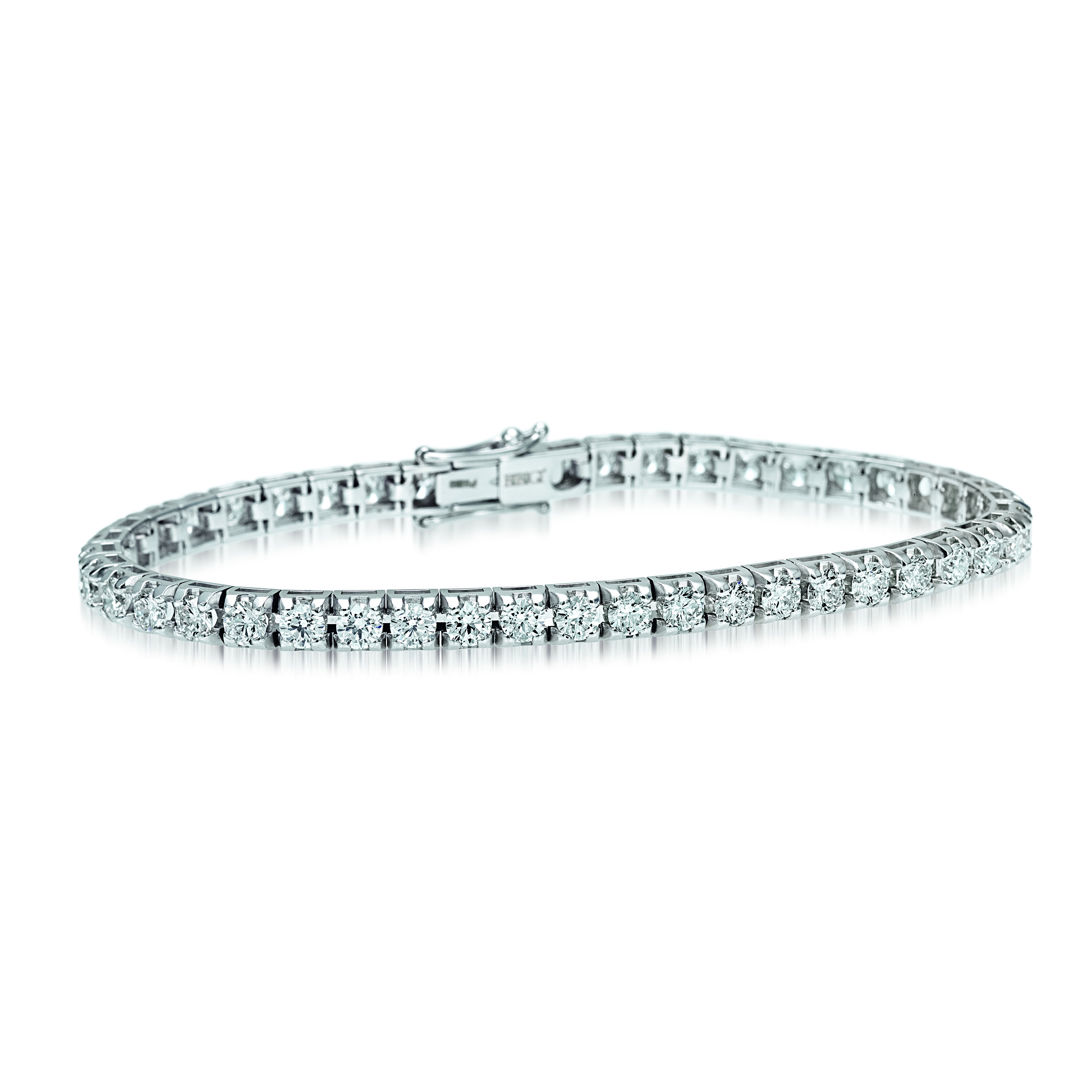 Bracciale tennis in oro e brillanti - immagine 2