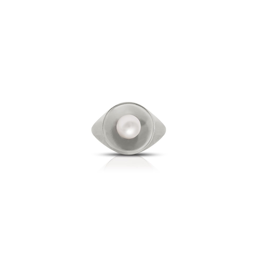 Anello White Pearl Opsobjects - immagine 2