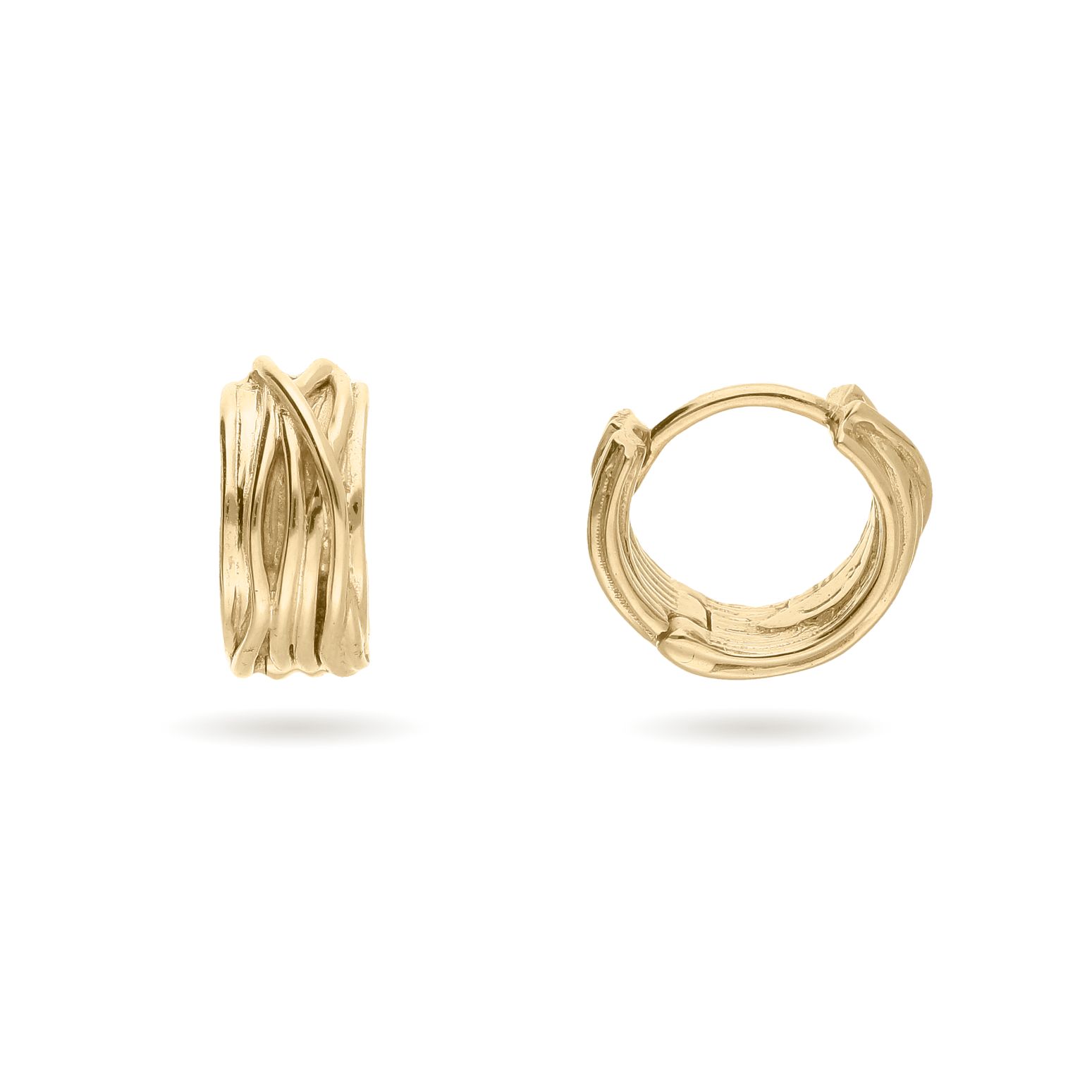 Orecchini Mini 13 Fili Oro Giallo 9kt - immagine 2